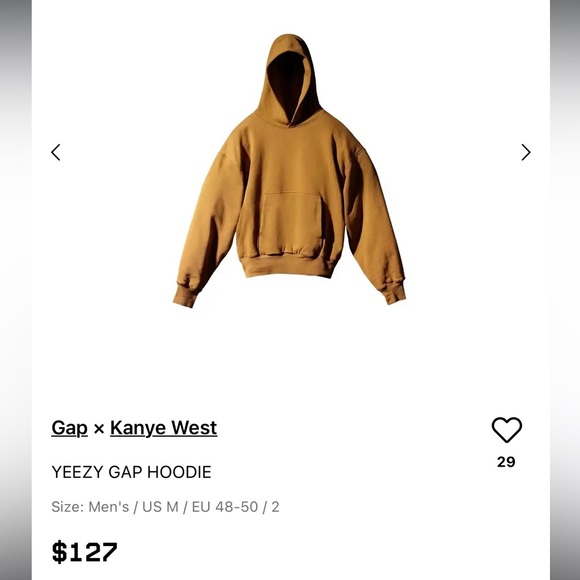 YZY x GAP hoodie in brown - Picture 5 of 5